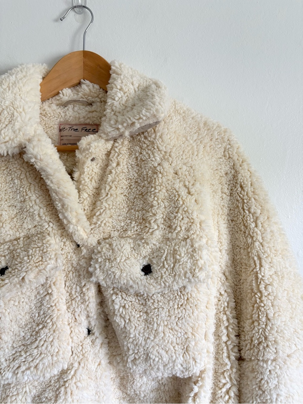 Free People Teddy Swing Jacket in Chai - Picture 6 of 10